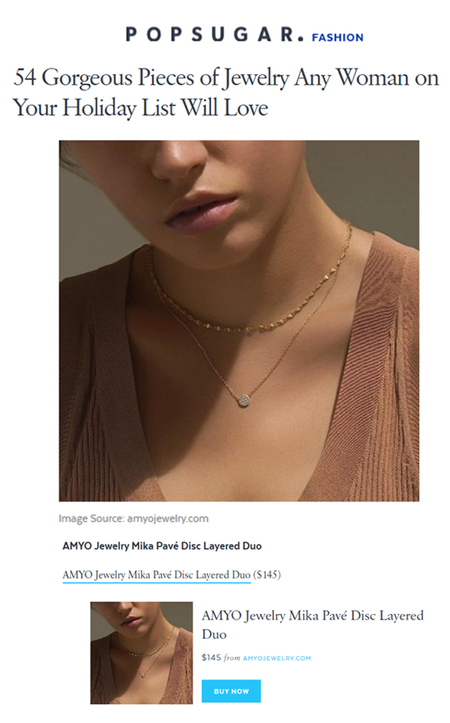 Popsugar 55 Pieces of Jewelry Woman on Your Holiday List Will Love Layered Necklaces