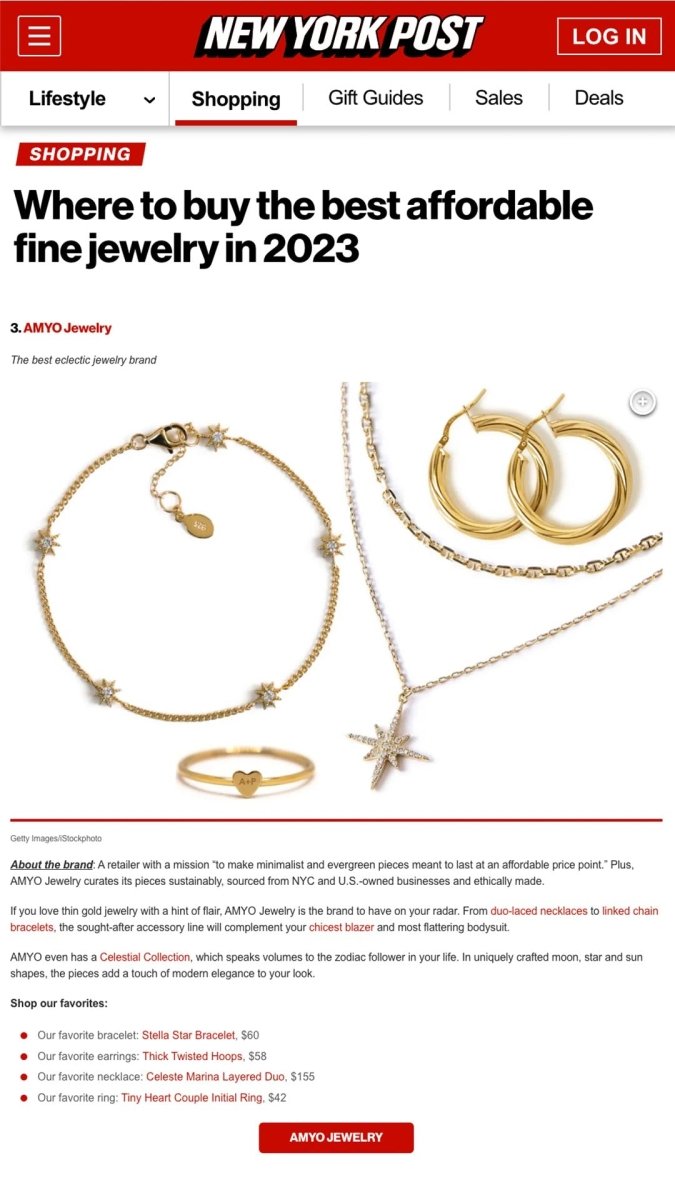 New York Post Best Affordable Fine Jewelry