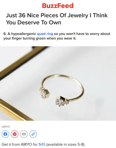 Buzzfeed 36 Nice Pieces Of Jewelry You Deserve To Own | Gold Vermeil Ring