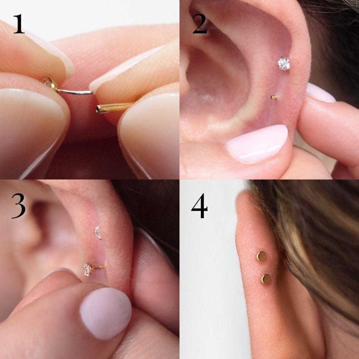 How To Wear Flat Back Studs