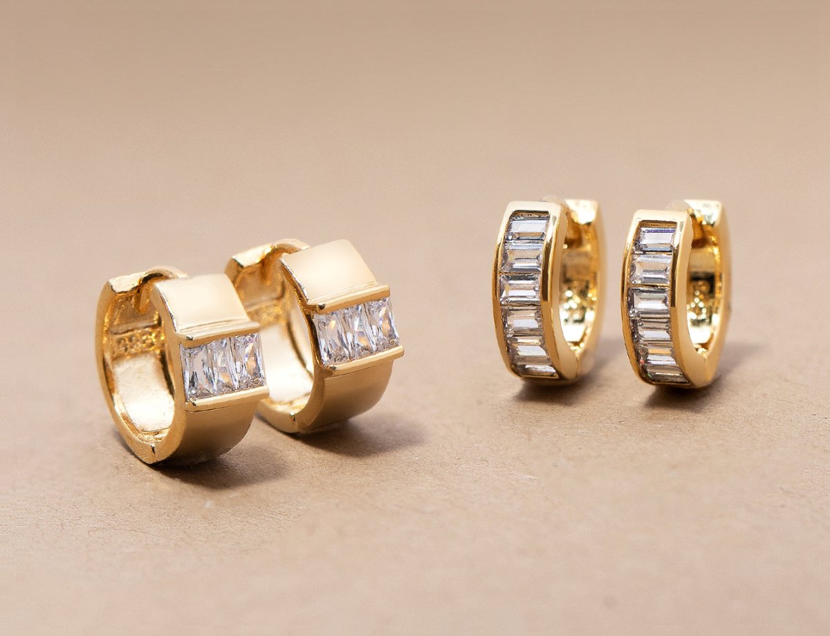 Gold Huggie Earrings - AMYO Jewelry