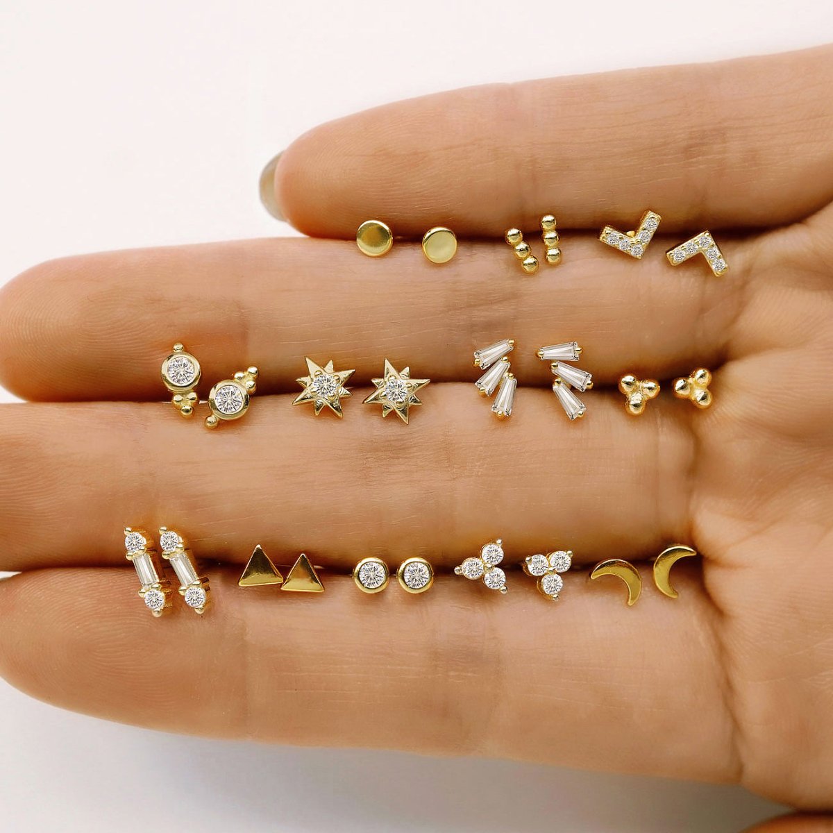 Gold Vermeil Studs - AMYO Jewelry
