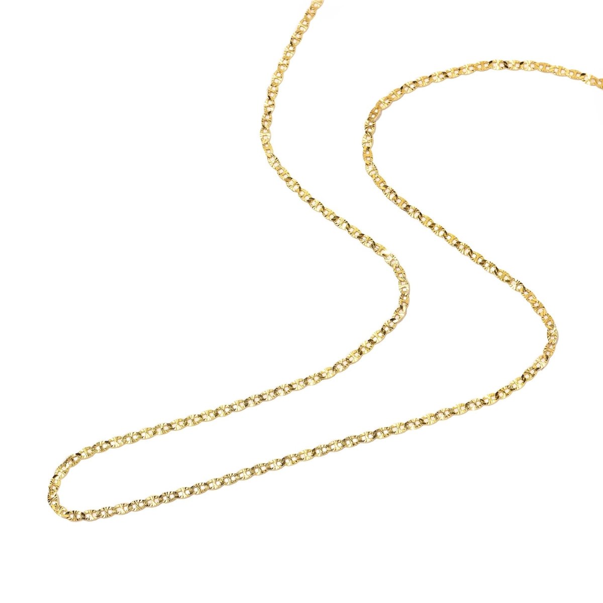 Diamond-cut Mariner Anchor Link Chain