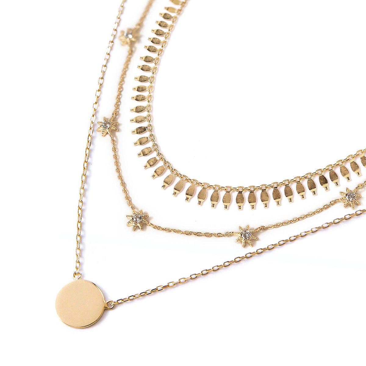 Cleo Starburst Disc Layered Trio