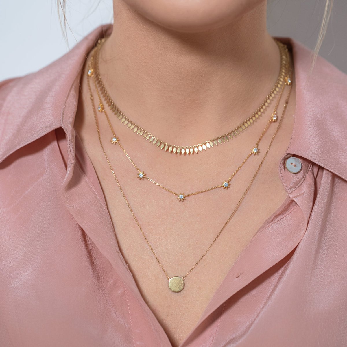 Cleo Starburst Disc Layered Trio