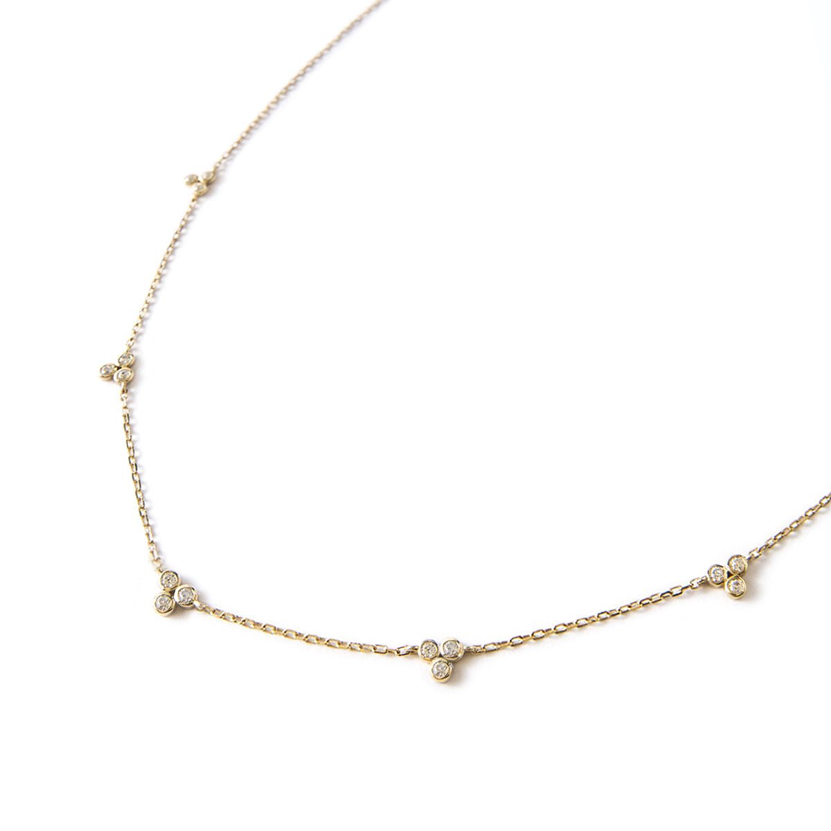Yazilind Women's Gold Plated Crystal Pendant Ladder Necklace - Elegant Gold Jewelry Gift