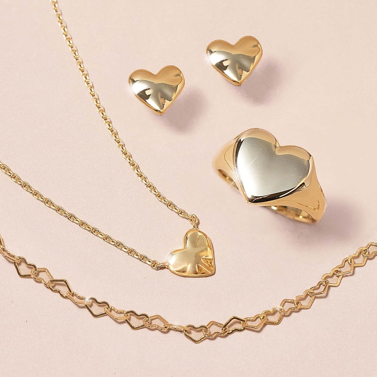 Heart Link Chain Bracelet