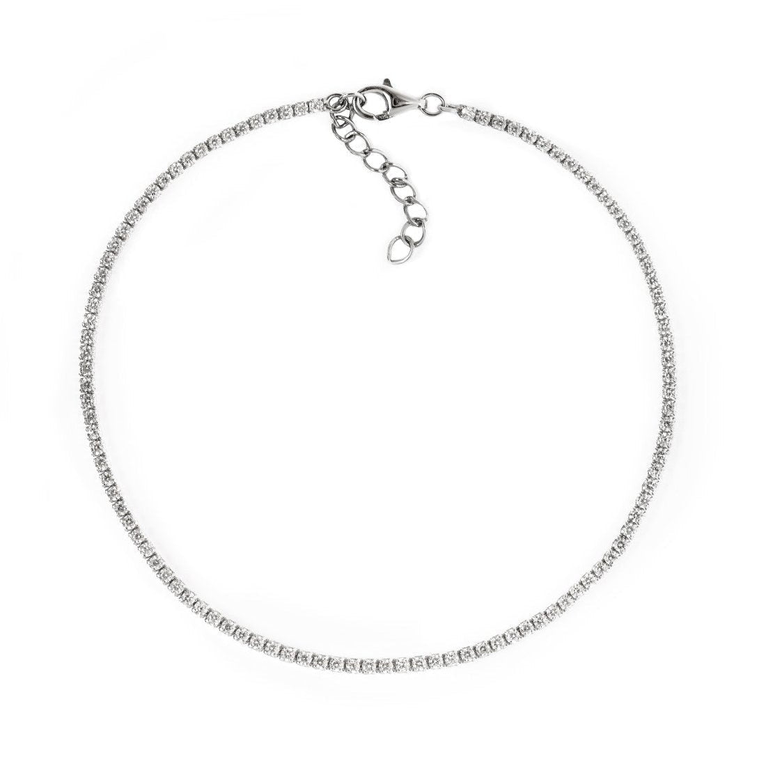 Dainty Crystal Line Anklet