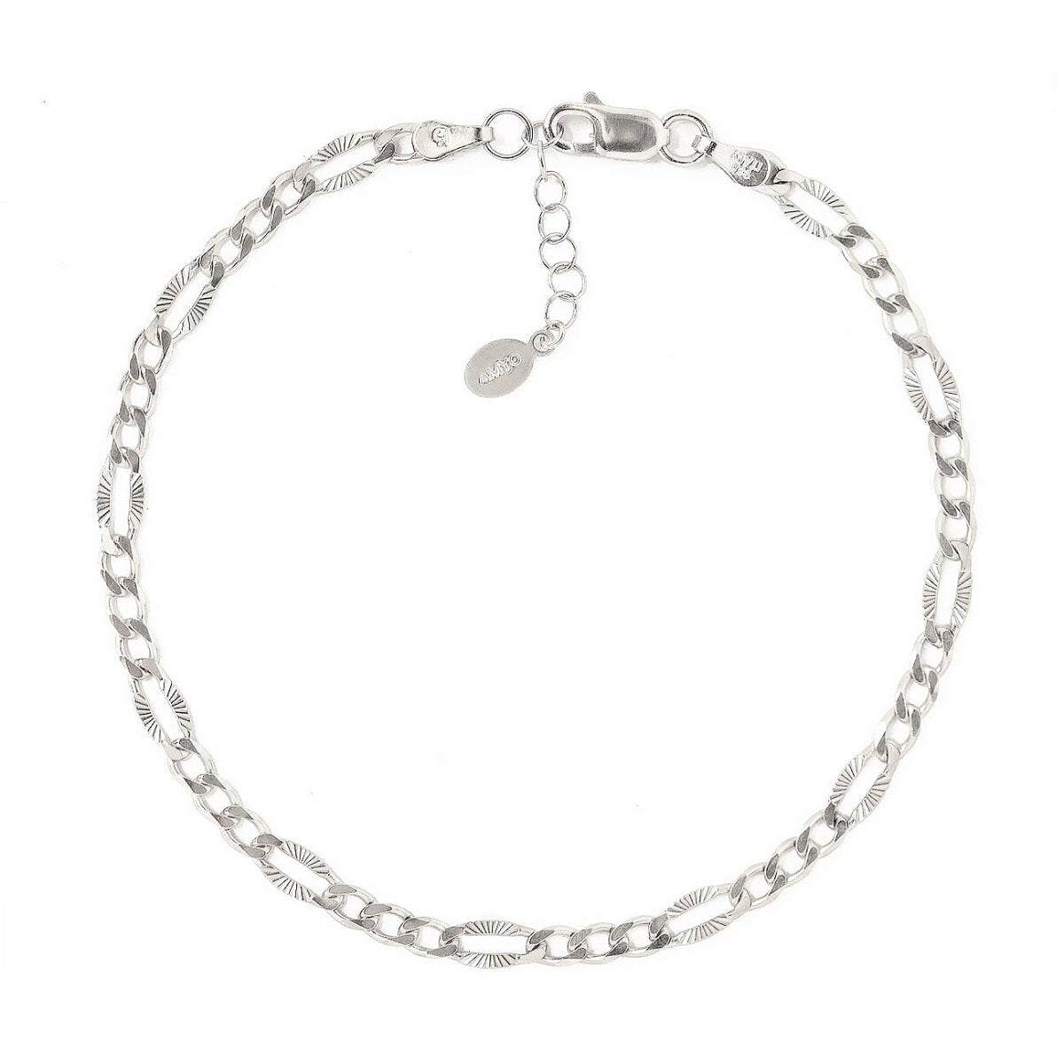 Bracelets For Women, Faceted Figaro Chain Bracelet