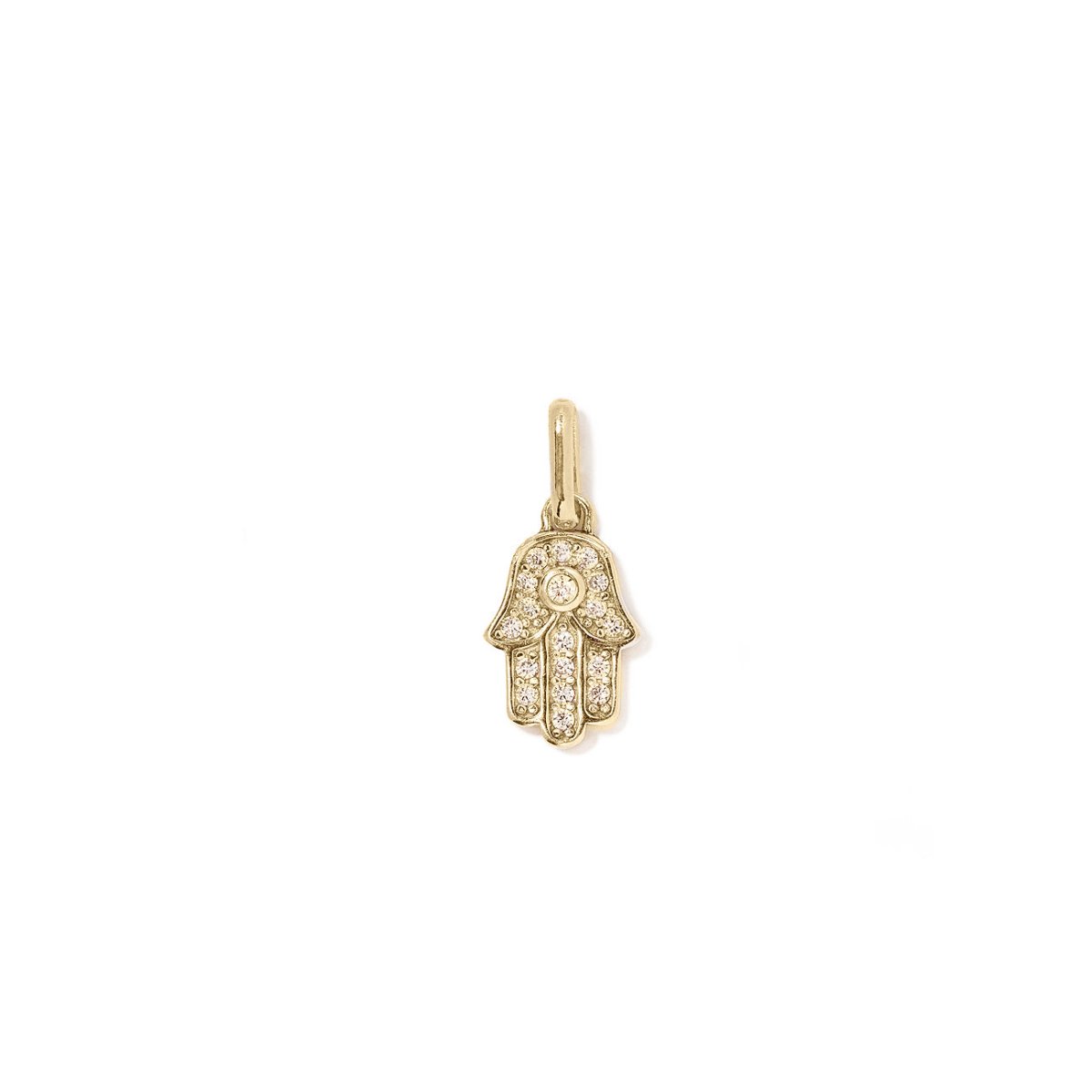 Pavé Hamsa Charm