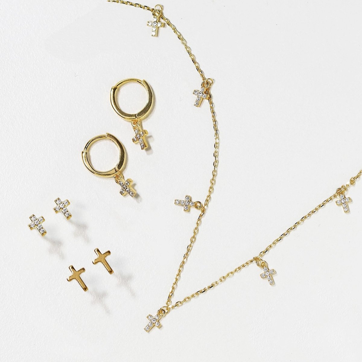 Tiny Cross Anklet