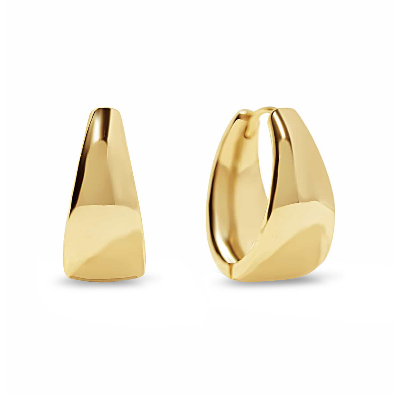 Bold Teardrop Small Hoops