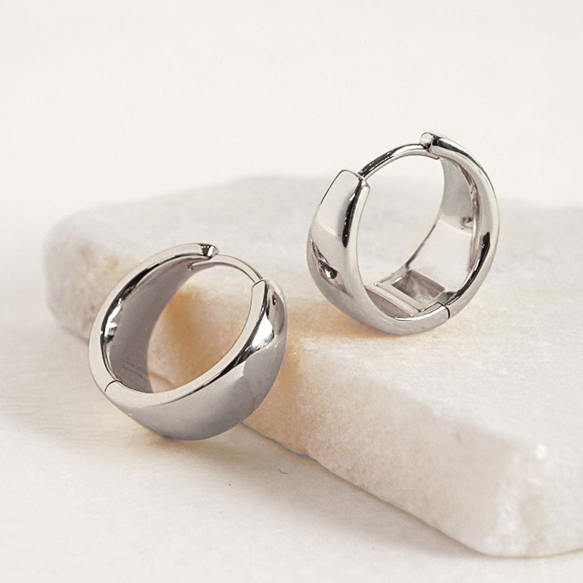 Bold Teardrop Small Hoops