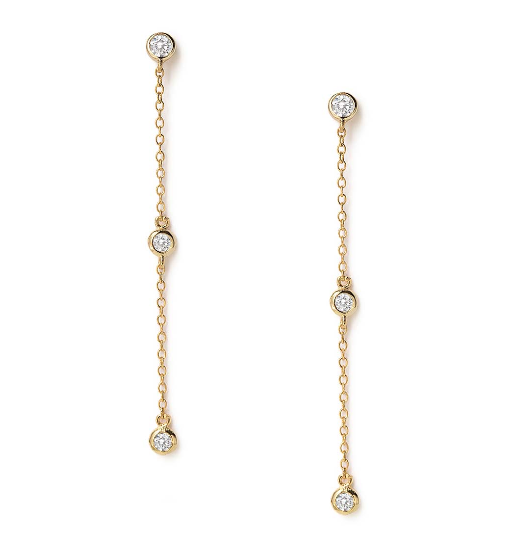 Dainty Crystal Drop Earrings