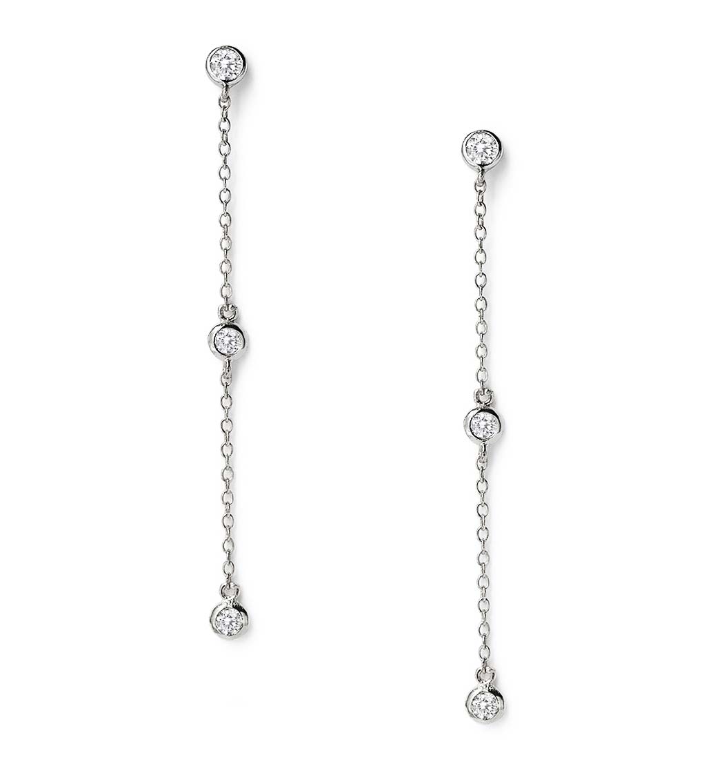 Dainty Crystal Drop Earrings