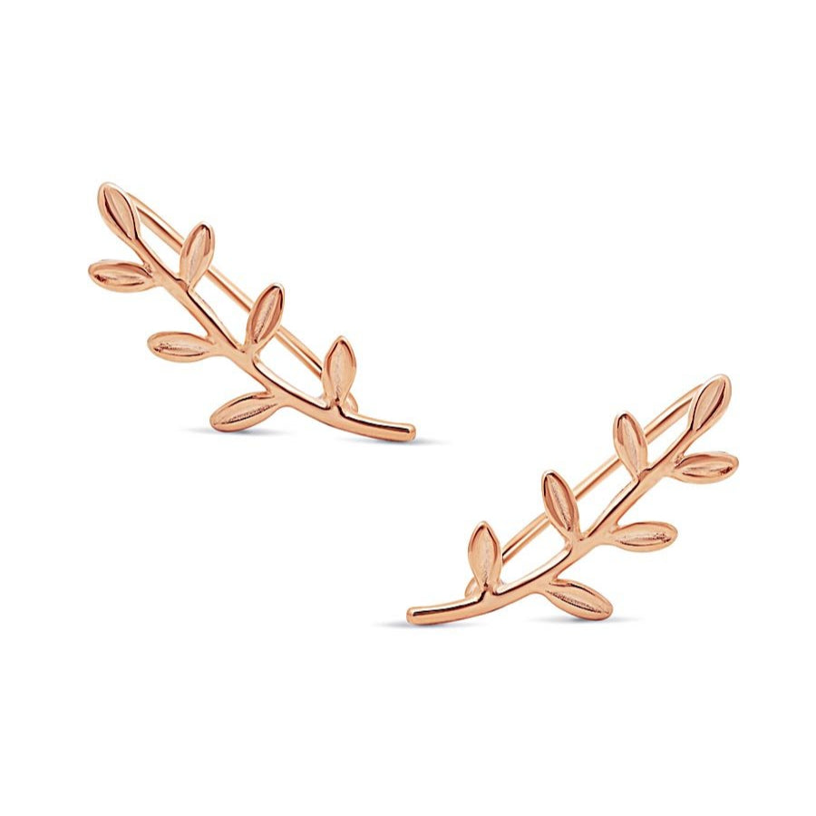 Leaf Ear Climber Earrings