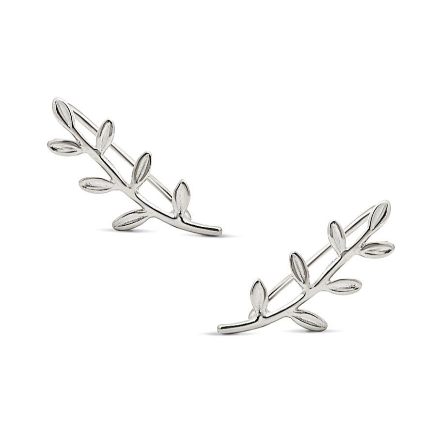 Leaf Ear Climber Earrings