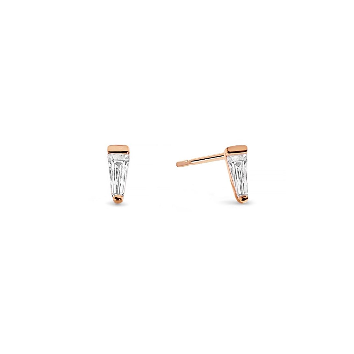 Tiny Tapered Baguette Studs