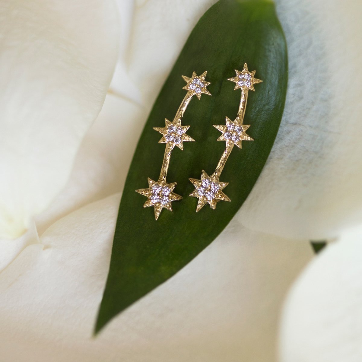 Shooting Star Ear Climber Earrings, Earrings - AMY O. Jewelry