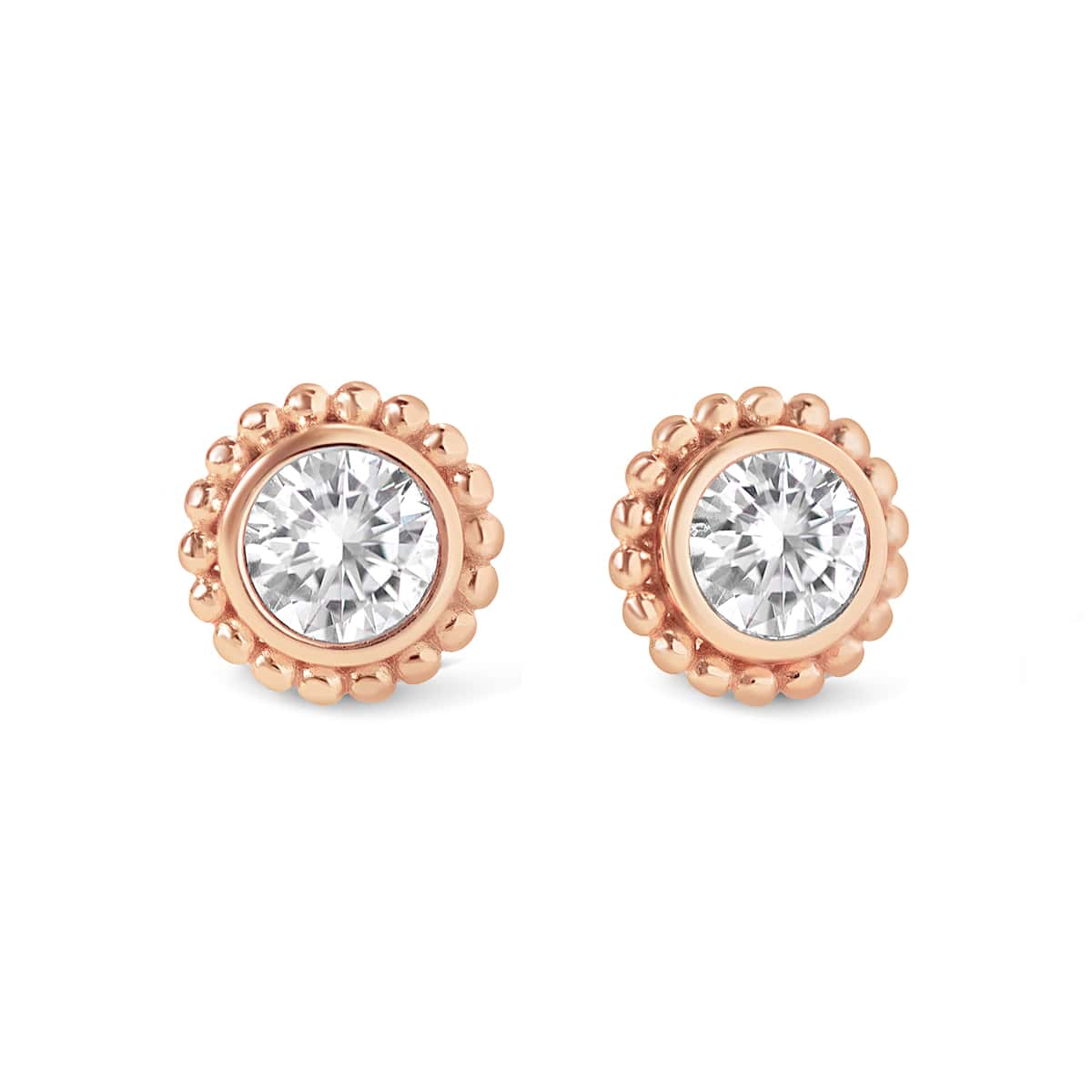 Crystal Beaded Halo Studs