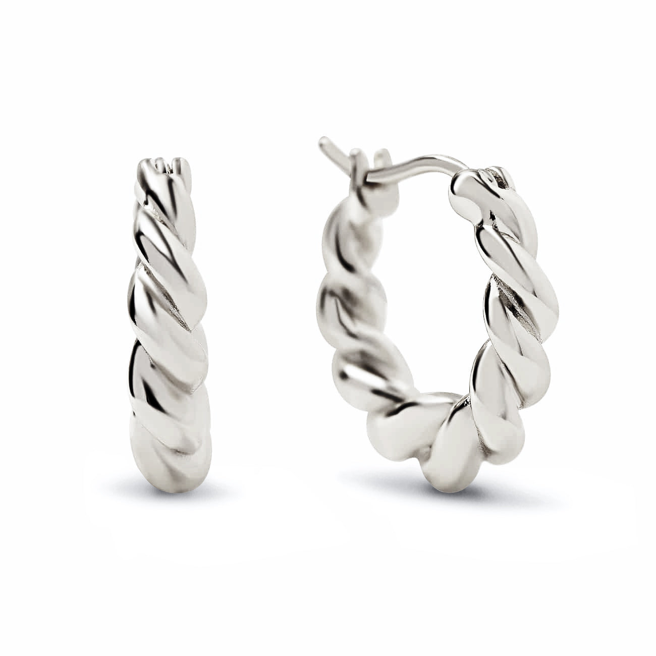 Mini Thick Twisted Hoops