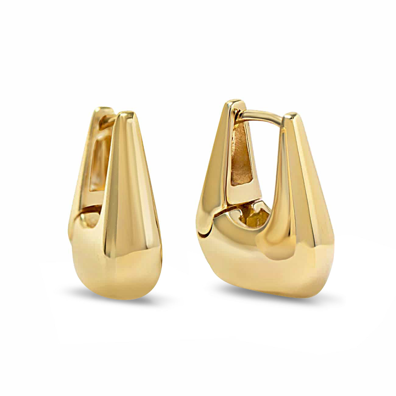 Delta Sculptural Small Hoops