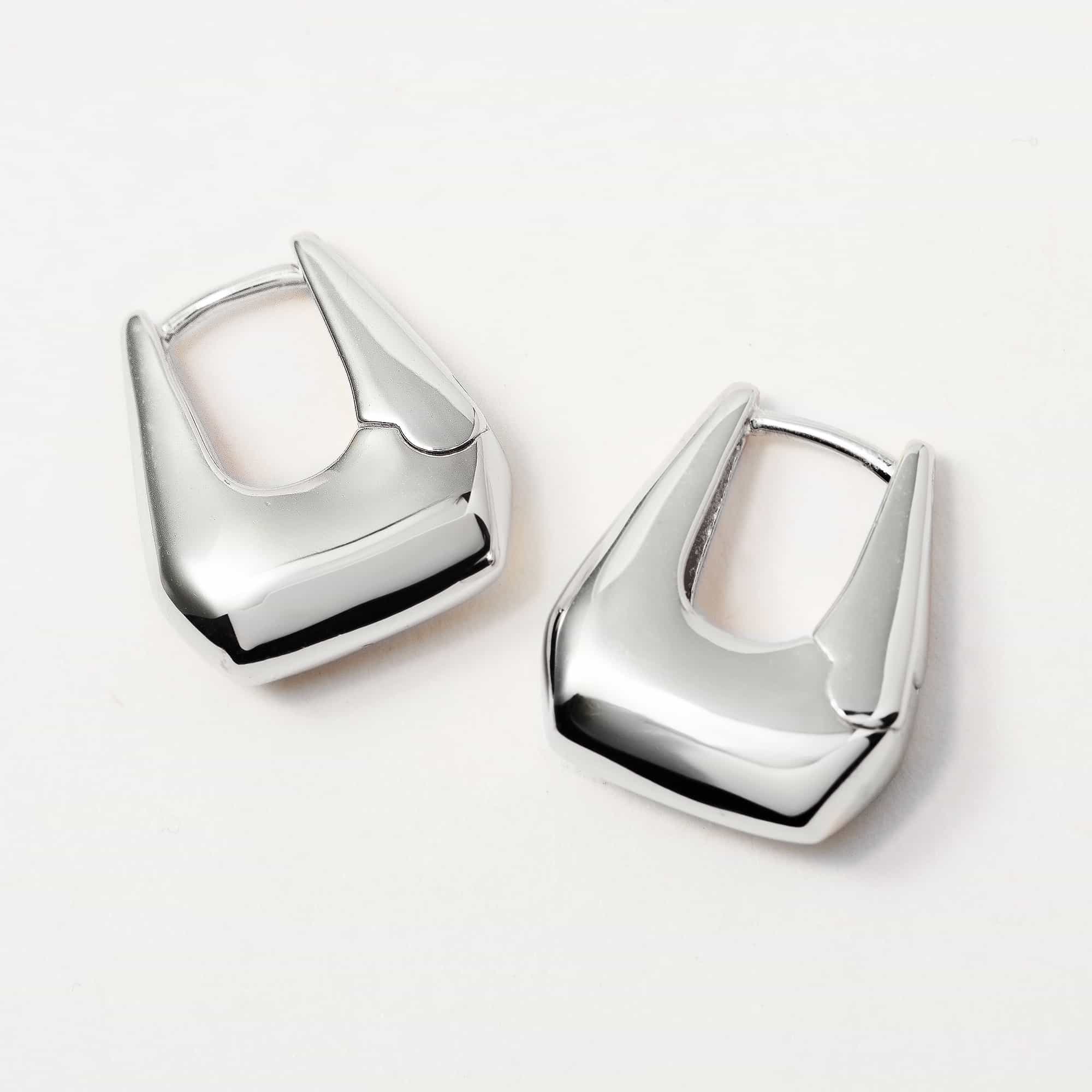 Delta Sculptural Small Hoops