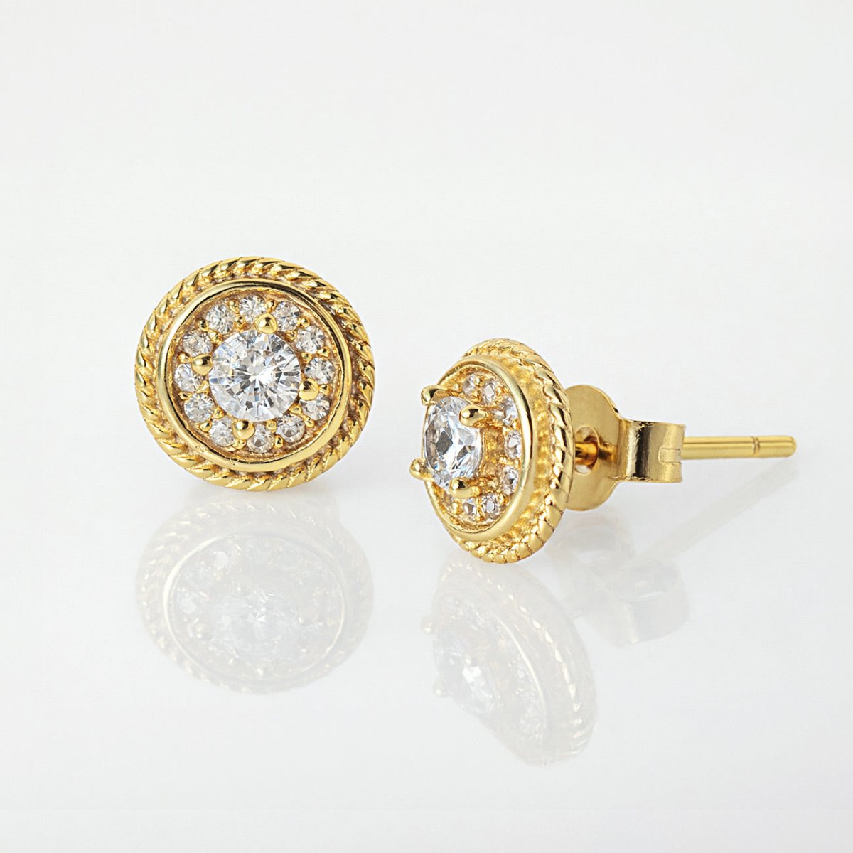 Solitaire Halo Rope Studs