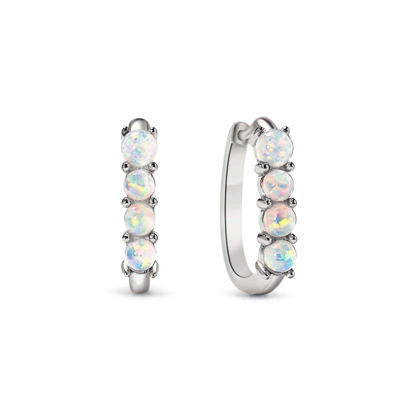 Mini Opal U Hoops
