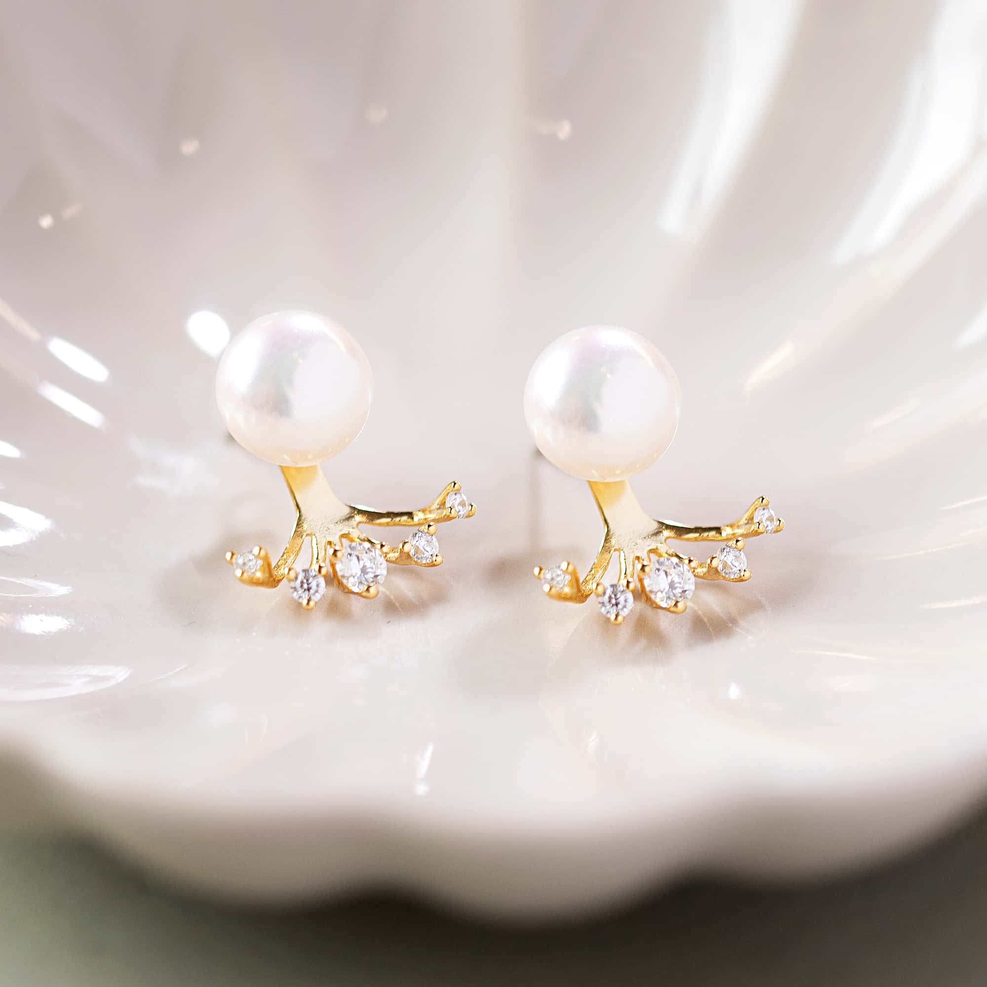 Pearl Crystal Ear Jacket