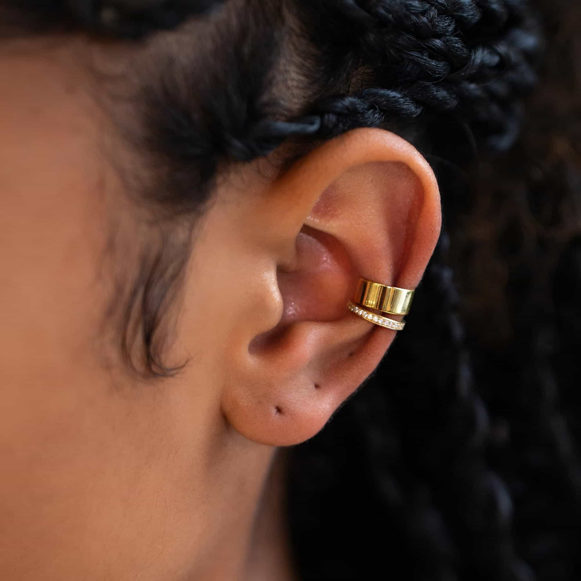 Pavé and Classic Ear Cuff Set
