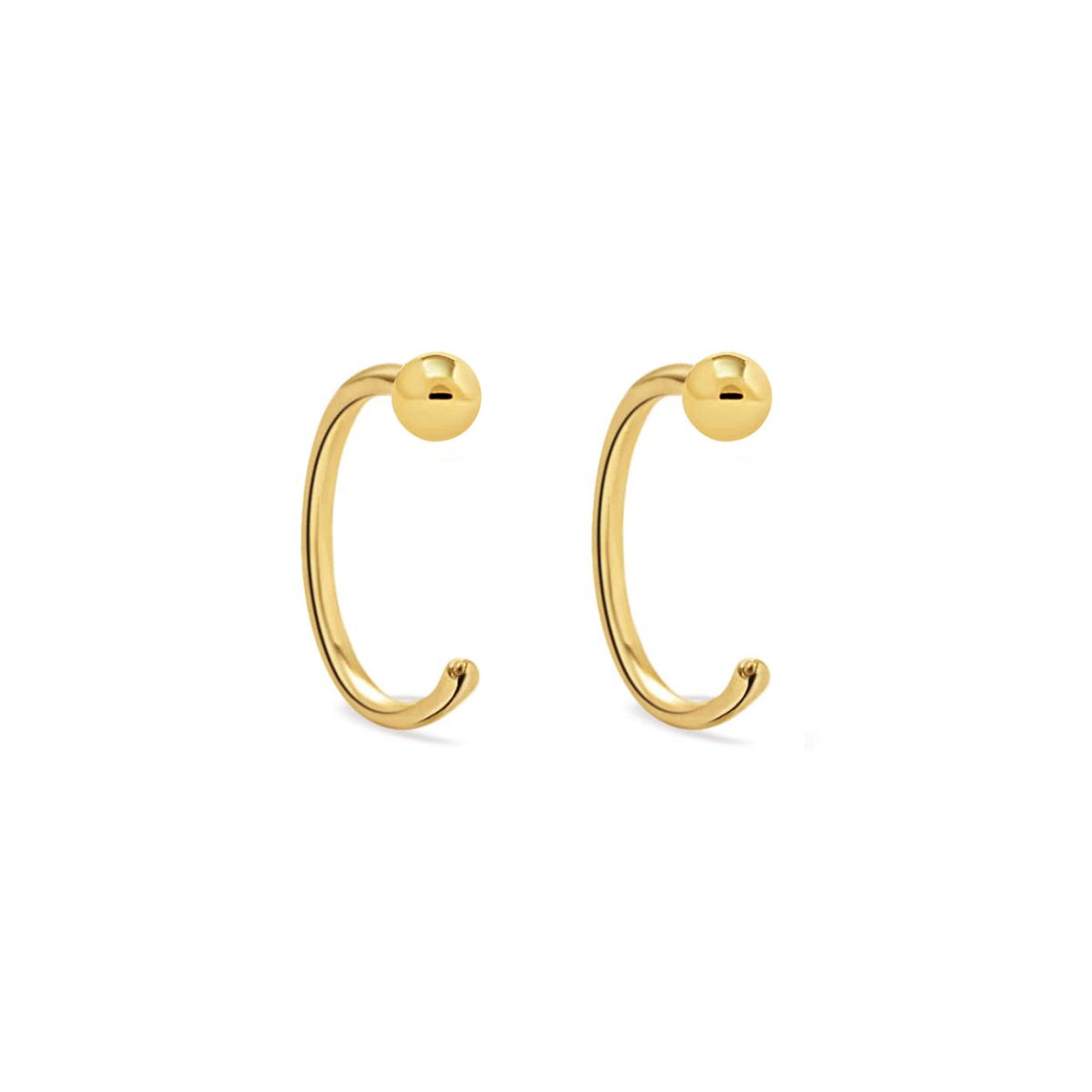 Sphere Huggie Earrings