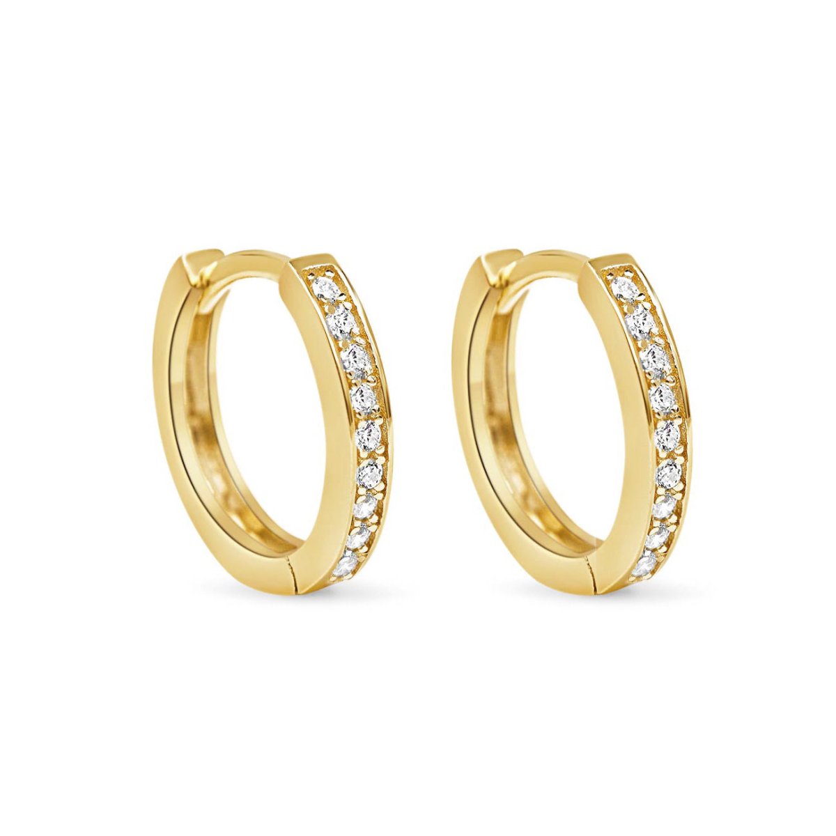 Classic Pavé Huggie Hoops