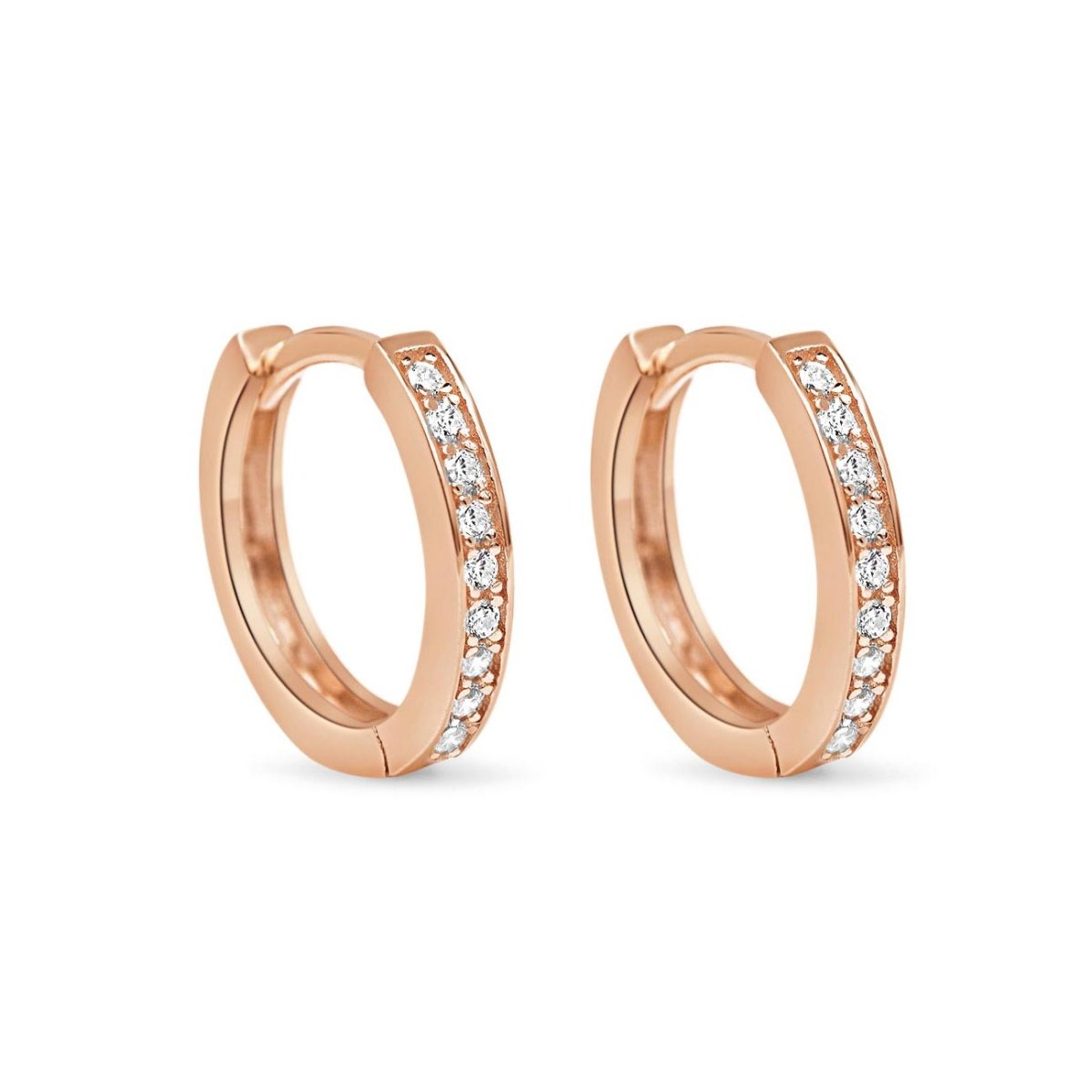 Classic Pavé Huggie Hoops