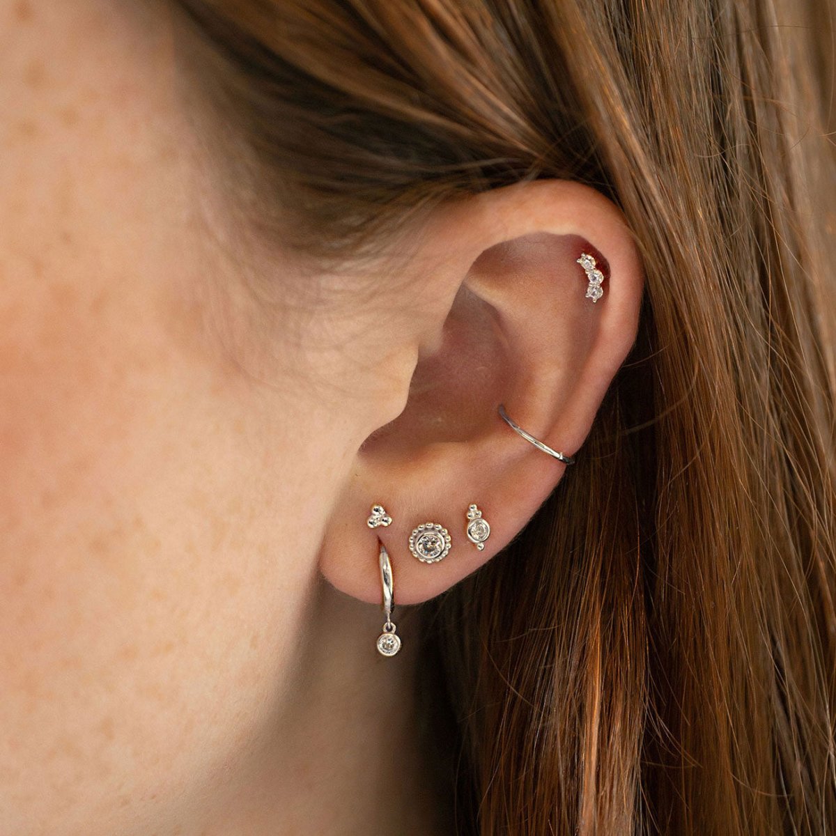 Tiny Trinity Ball Studs