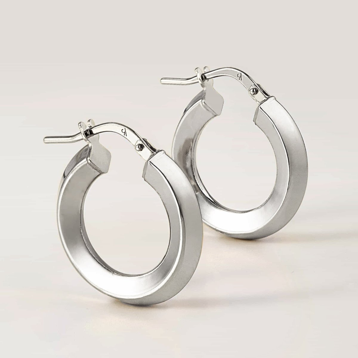 Beveled Mini Hoops