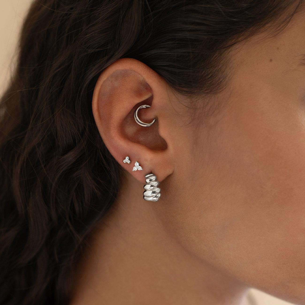 Pavé + Flor Flat Back Studs