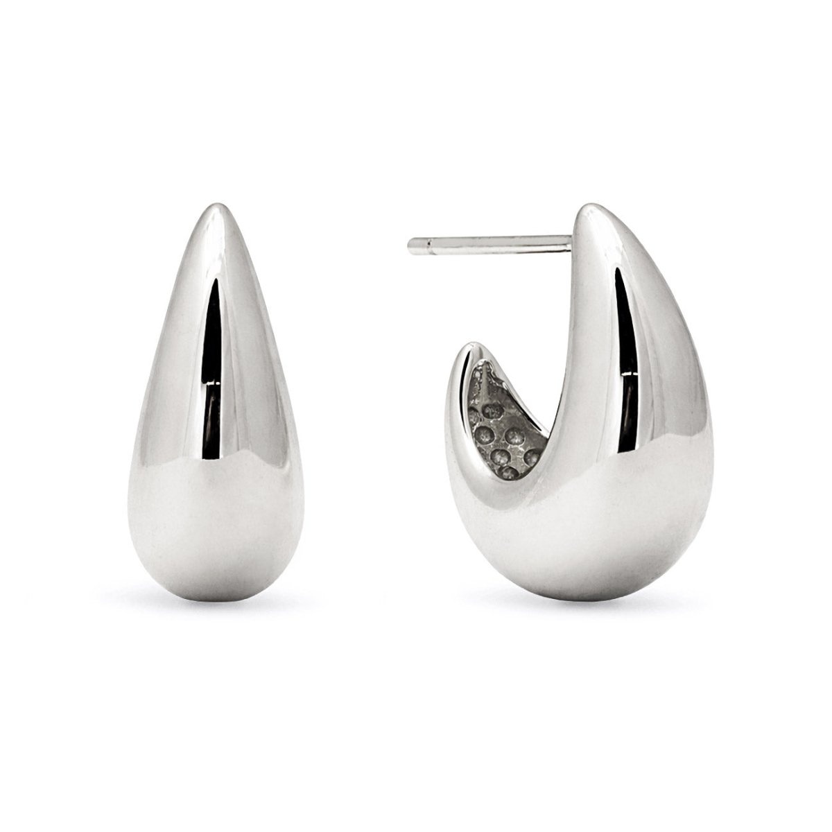 Chunky Tapered Hoop Earrings