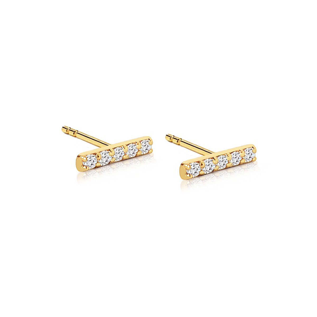 Diamond Bar Studs