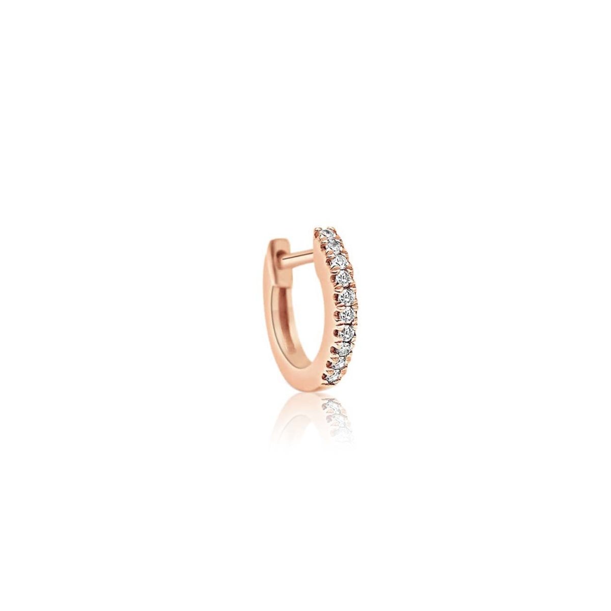 Suzy Levian 14K Rose Gold 1cttw TDW Inside Out Diamond Hoop Earrings – SUZY LEVIAN NEW YORK