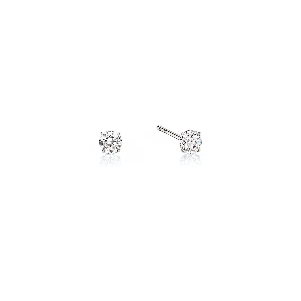 Tiny Diamond Stud Earrings