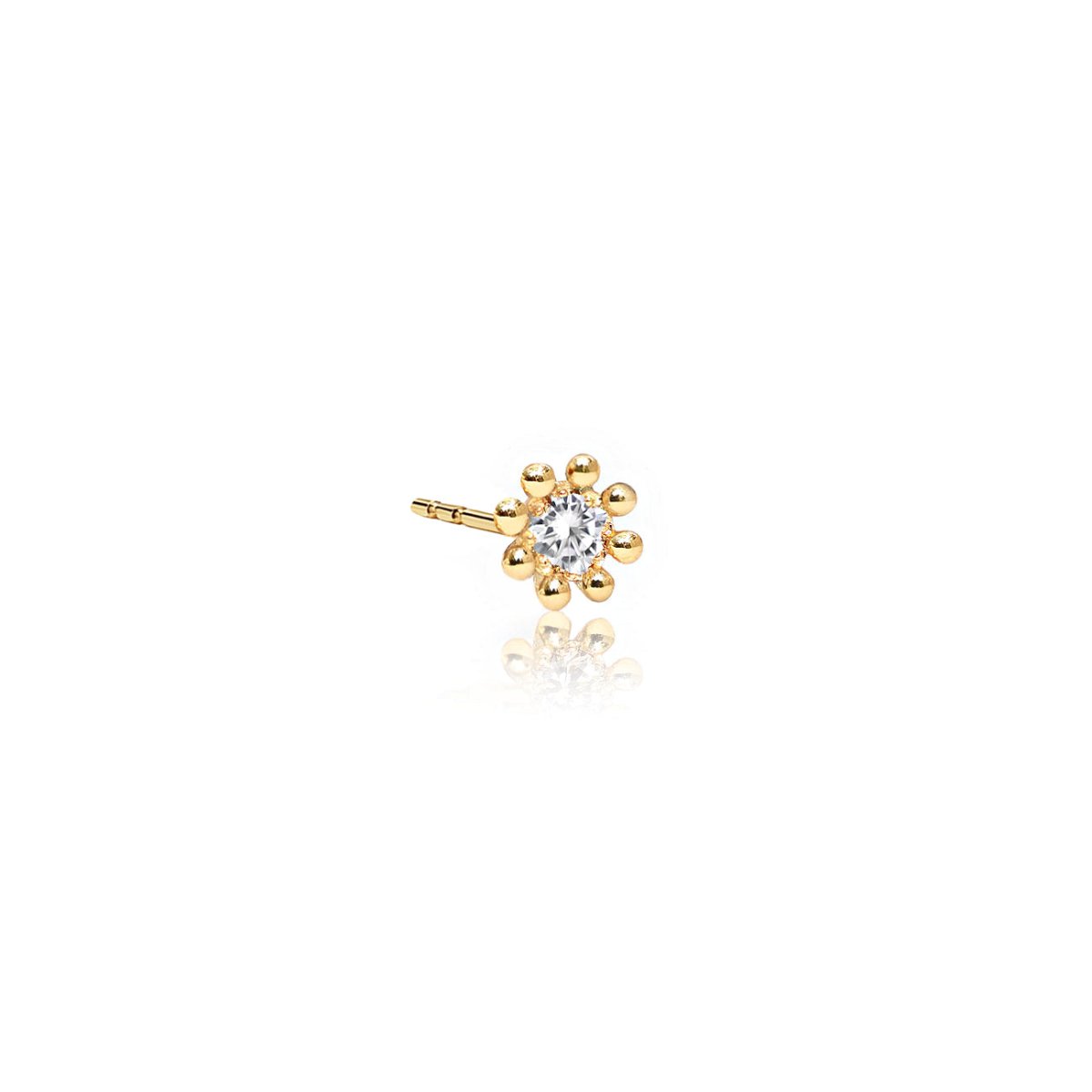 Single Fleur Diamond Stud