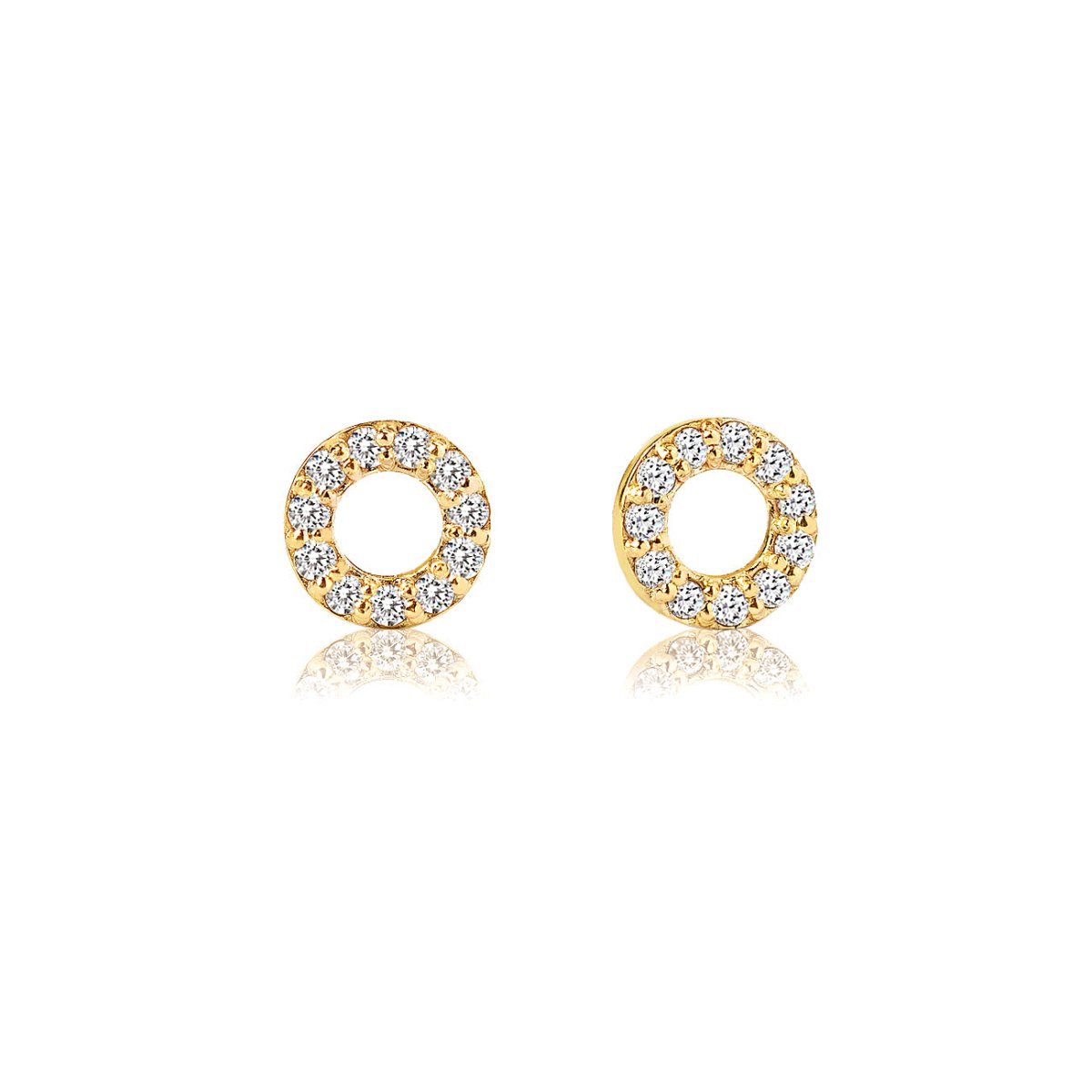 Diamond Circle Studs