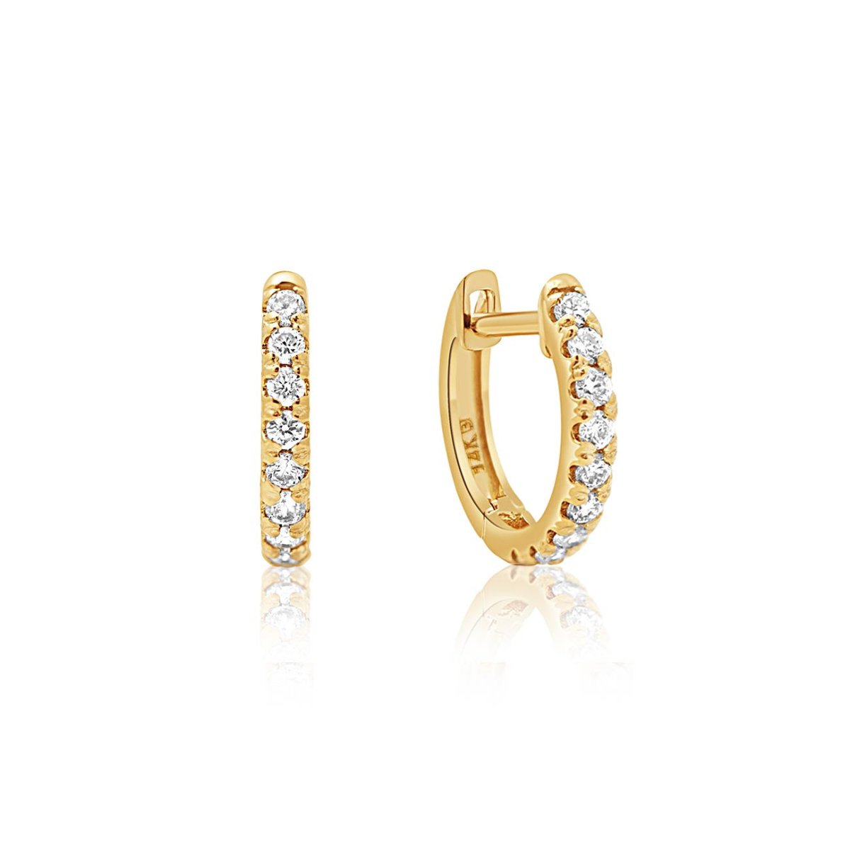 Diamond Huggie with Lock