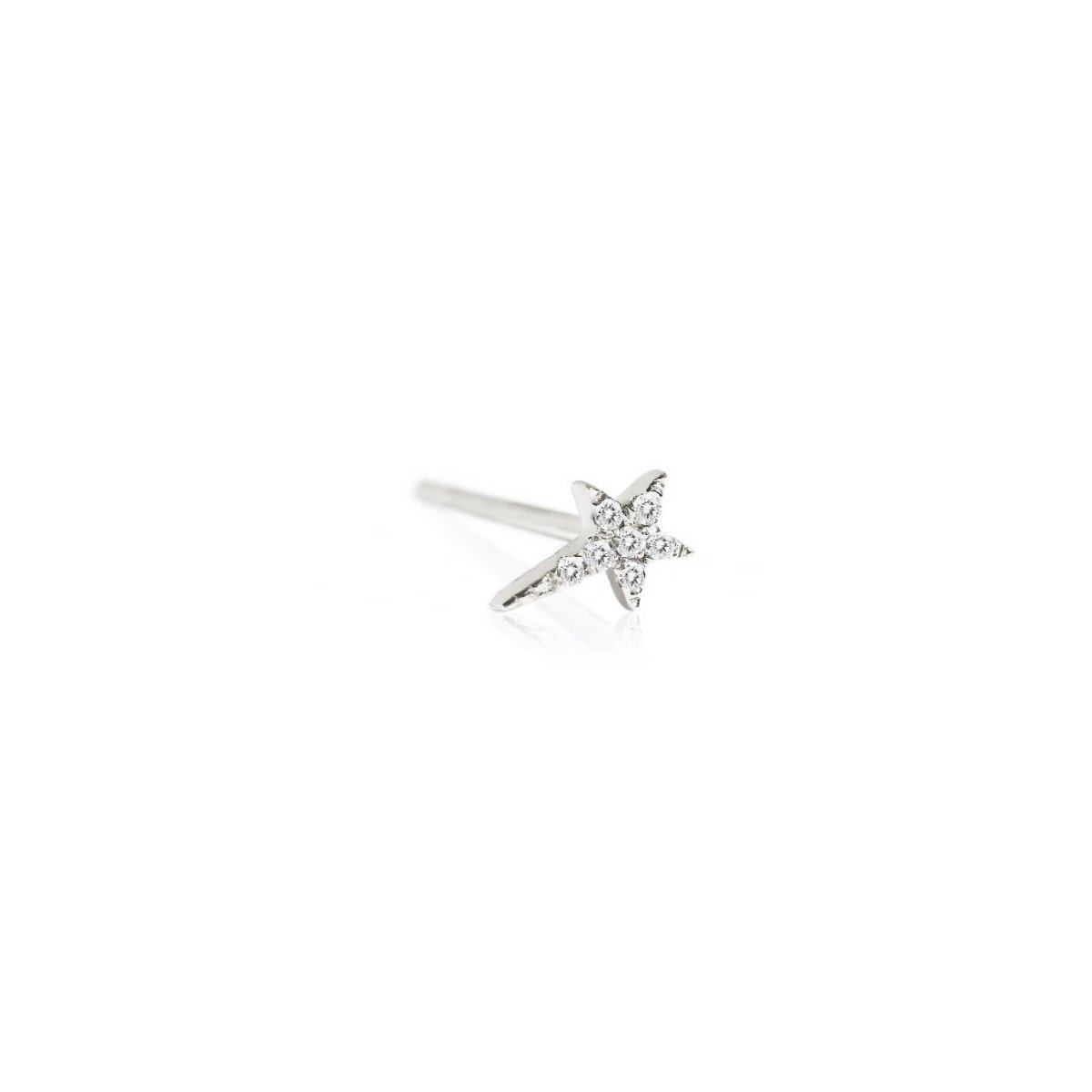 Diamond Shooting Star Single Stud