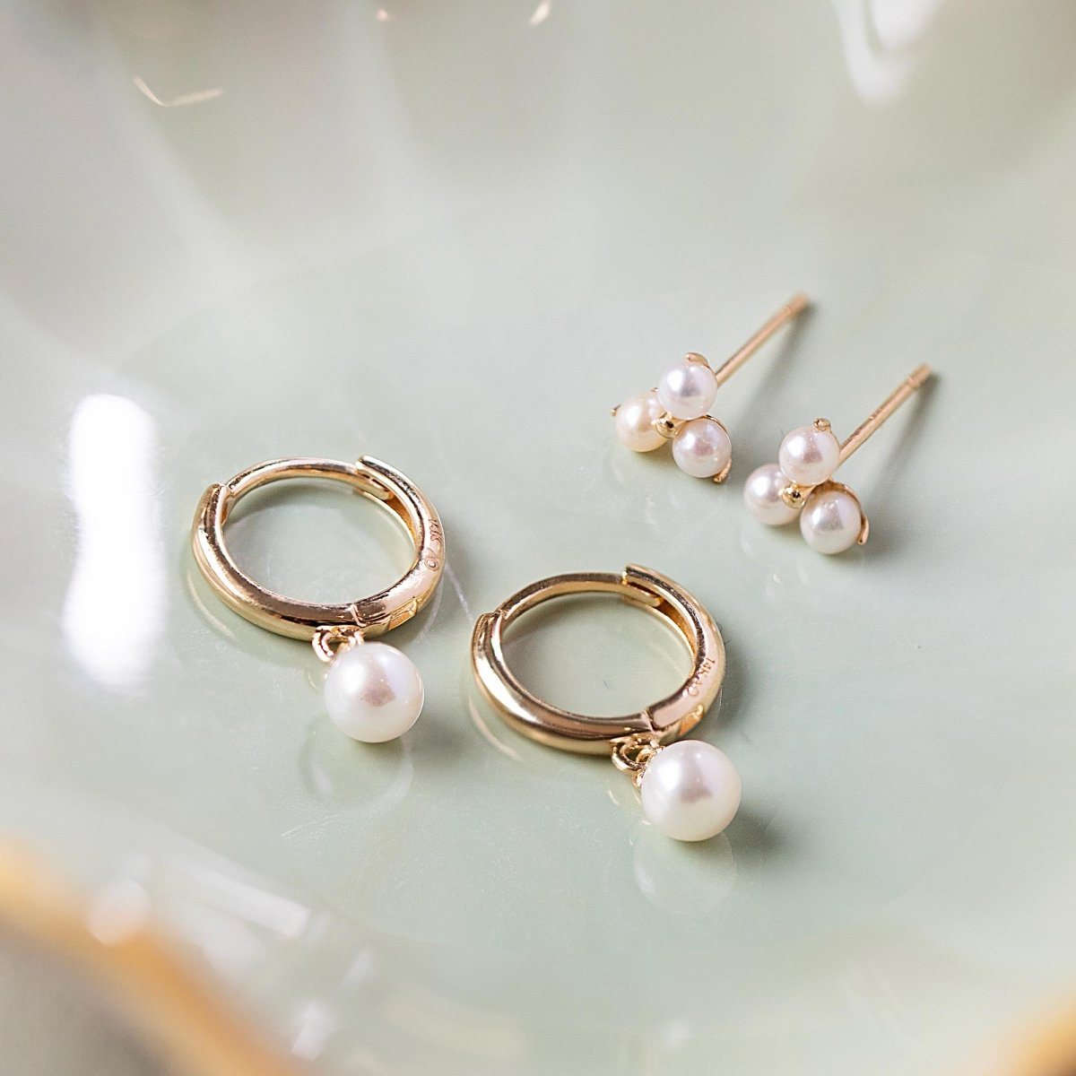 Pearl Trinity Studs