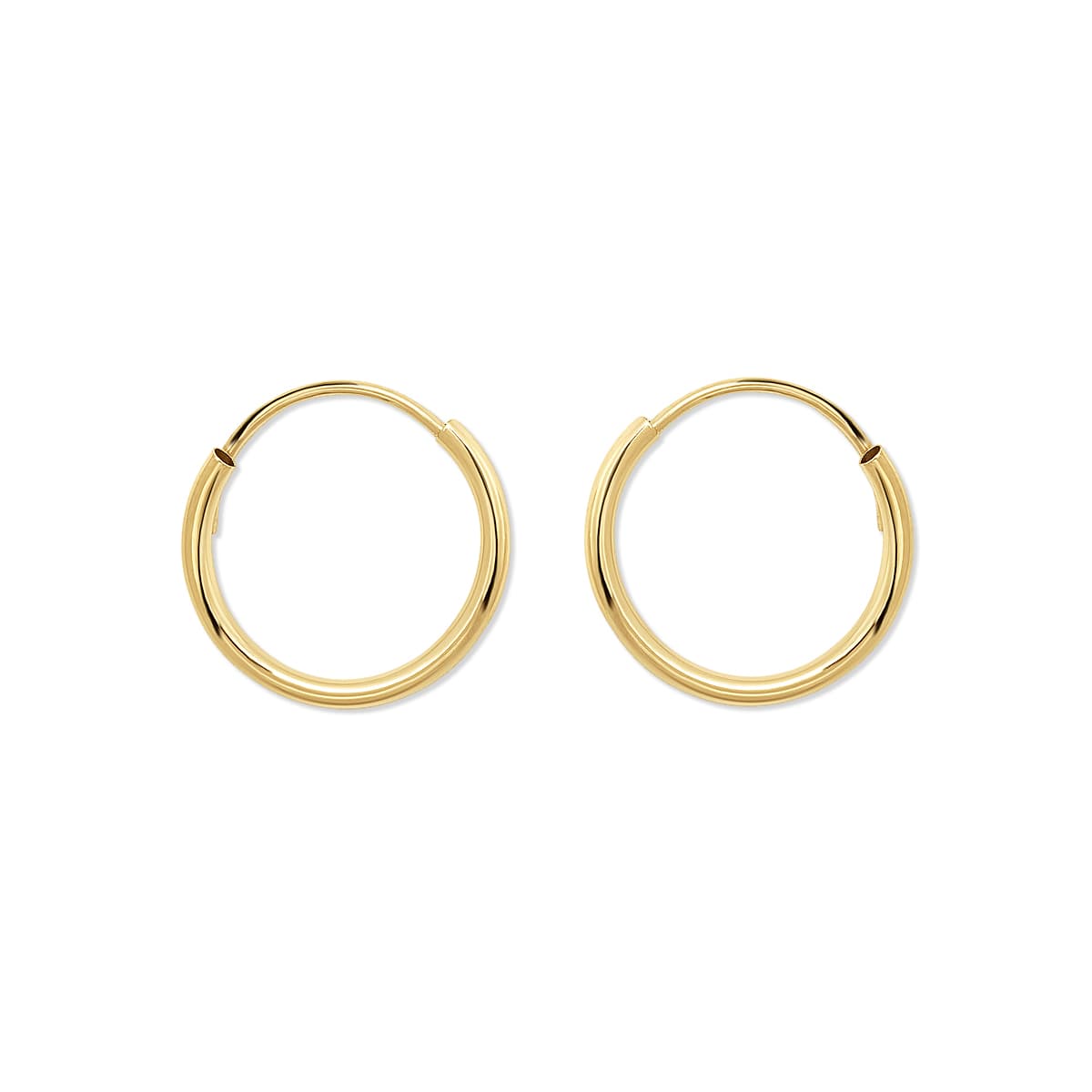 Thin Huggie Hoops 14K