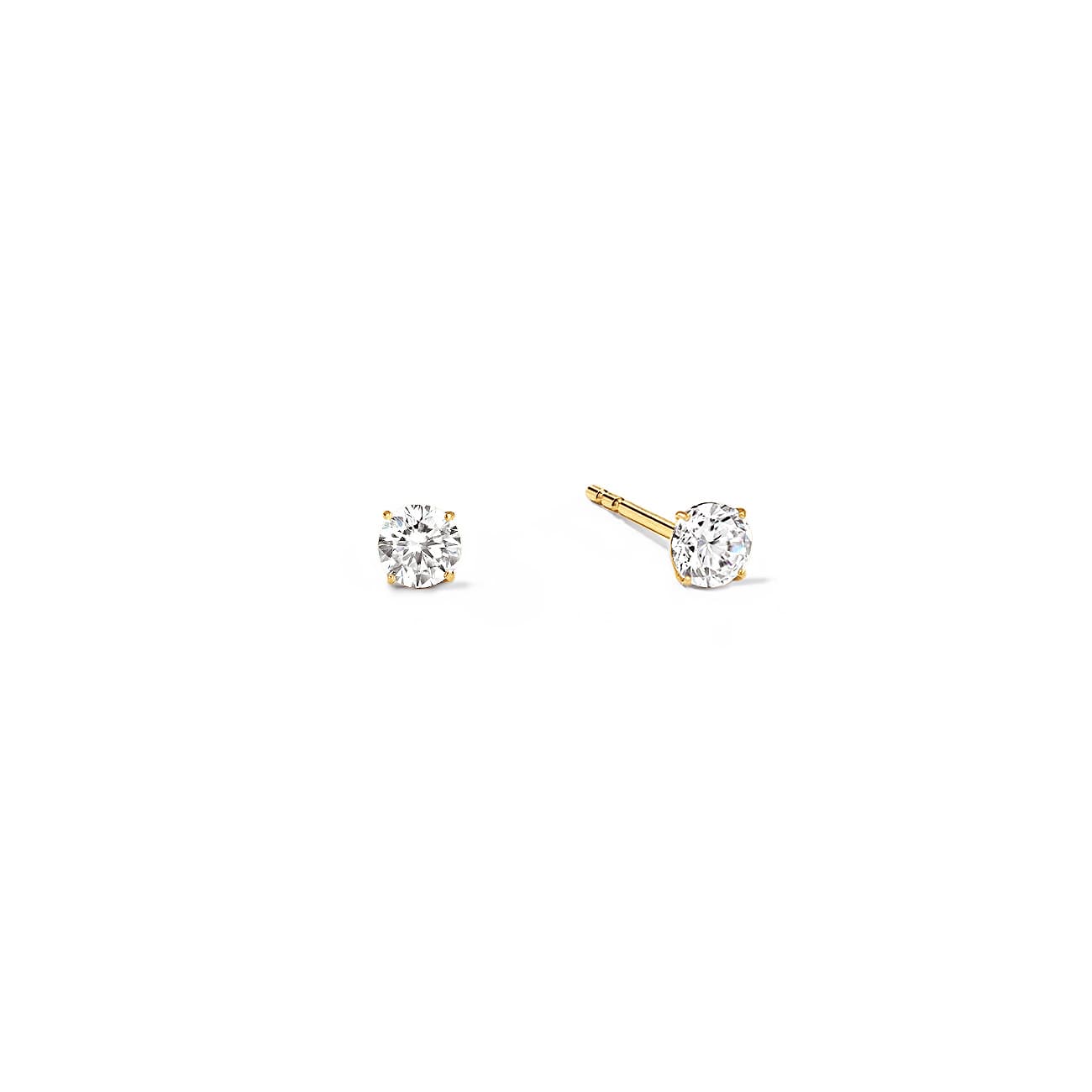 Tiny Sapphire Studs White Sapphire