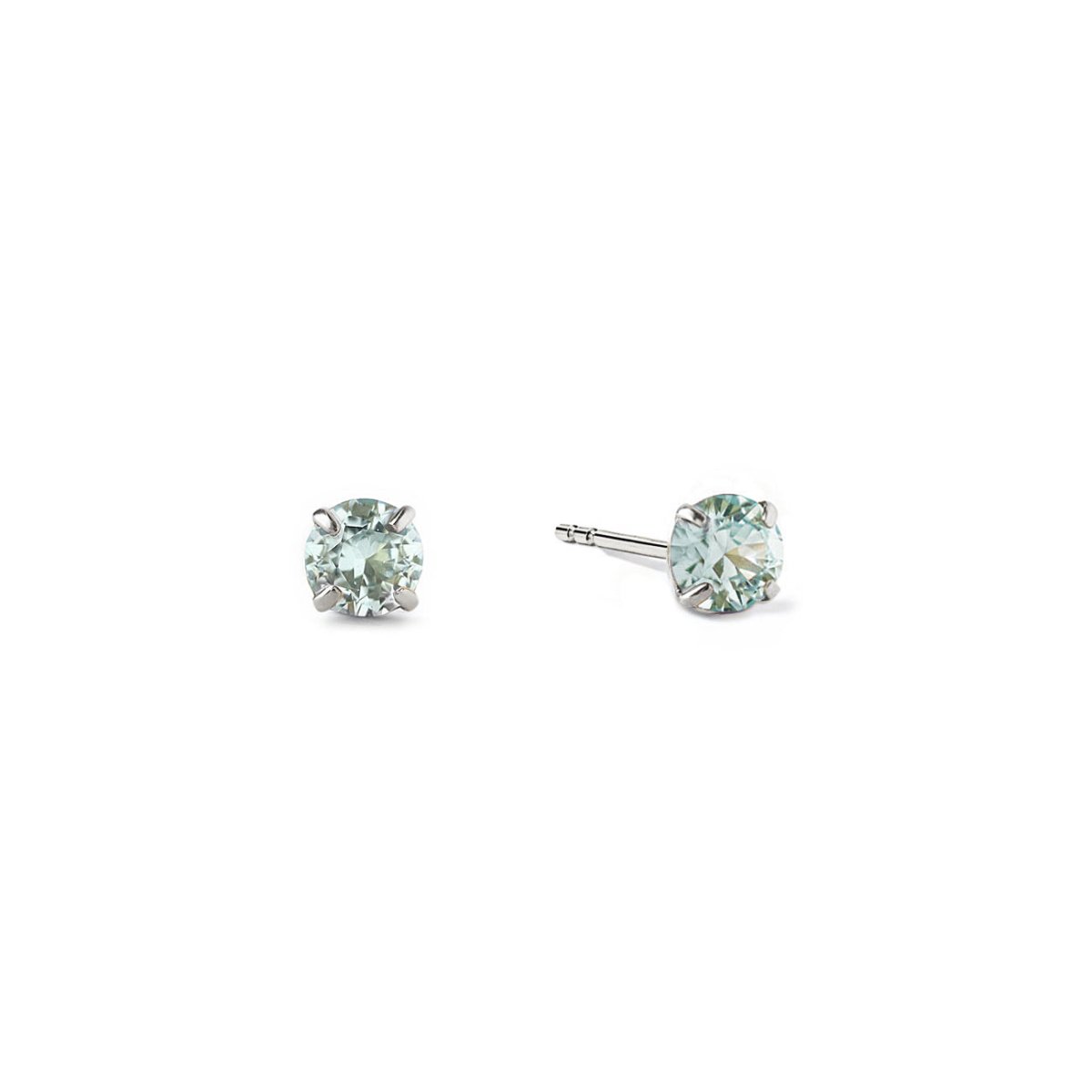 Birthstone Tiny Studs Aquamarine