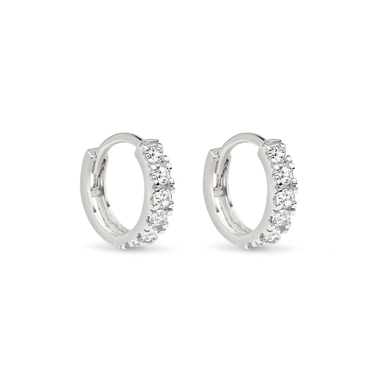 Pavé Huggie Earrings